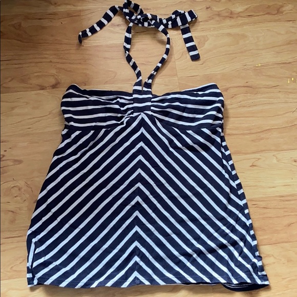 LOFT Tops - Ann Taylor Loft halter top shirt striped small